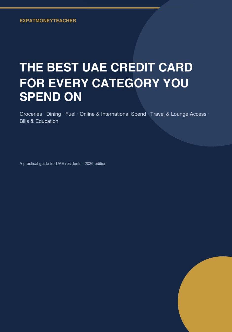 The Best UAE Credit Card for Every Category You Spend On